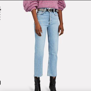 RE/DONE 70s High-Rise Stove Pipe Jeans